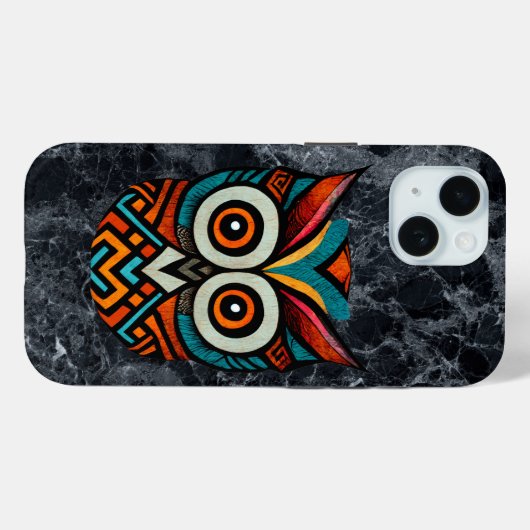 Coques Case-Mate iPhone Aztec Owl (Verso (horizontal))