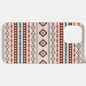 Coques Case-Mate iPhone Aztec Rusts Crème Turquoise Motifs mélangés Motif (Verso (horizontal))