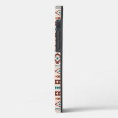 Coques Case-Mate iPhone Aztec Rusts Crème Turquoise Motifs mélangés Motif (Verso / Gauche)