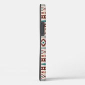 Coques Case-Mate iPhone Aztec Rusts Crème Turquoise Motifs mélangés Motif (Verso / Droite)