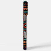 Coques Case-Mate iPhone Aztec Rusts Turquoise Noir Motifs mélangés Motif (Verso / Droite)