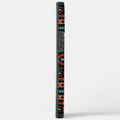 Coques Case-Mate iPhone Aztec Rusts Turquoise Noir Motifs mélangés Motif (Verso / Droite)