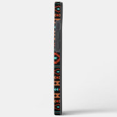 Coques Case-Mate iPhone Aztec Rusts Turquoise Noir Motifs mélangés Motif (Verso / Gauche)
