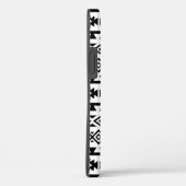 Coques Case-Mate iPhone Aztec Stylisé Big Motif II noir sur blanc (Verso / Droite)
