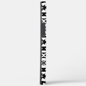 Coques Case-Mate iPhone Aztec Stylisé Big Motif II noir sur blanc (Verso / Droite)