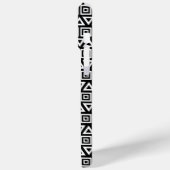Coques Case-Mate iPhone Aztec Triangles+Motif Carré blanc sur noir (Verso / Gauche)