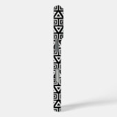 Coques Case-Mate iPhone Aztec Triangles+Motif Carré blanc sur noir (Verso / Droite)