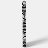 Coques Case-Mate iPhone Aztec Triangles+Motif Carré blanc sur noir (Verso / Gauche)