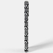 Coques Case-Mate iPhone Aztec Triangles+Motif Carré blanc sur noir (Verso / Droite)