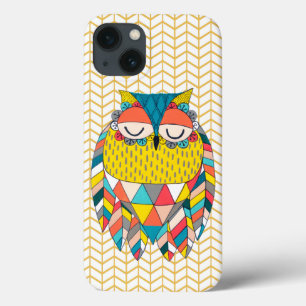 iPhone 13 Coque Aztec Tribal Modern Owl Illustration Samsung Note