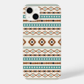 Coques Case-Mate iPhone Aztec Turquoise Terracotta Crème Noire Mixte Motif (Verso)