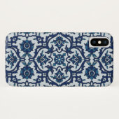 Coques Case-Mate iPhone Azulejos Floral Carrelage Motif (Dos (Horizontal))