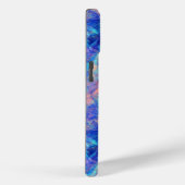 Coques Case-Mate iPhone Azure Blue Crumpled Texture (Verso / Droite)