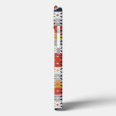 Coques Case-Mate iPhone Azure Navy and Terracotta Geometric Tribal (Verso / Gauche)