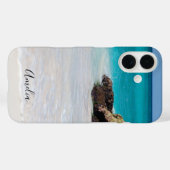 Coques Case-Mate iPhone Azure Ocean Sandy Beach Photo (Verso (horizontal))