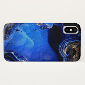 Coques Case-Mate iPhone Azurite Blue Sapphire Cobalt Gemstone (Dos (Horizontal))