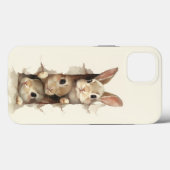 Coques Case-Mate iPhone B3 Three Bunnies 3D Illusion (Verso (horizontal))