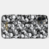 Coques Case-Mate iPhone B/W Crâne Optique Motif Gothique Illusion Cube (Dos (Horizontal))