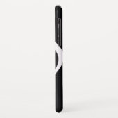 Coques Case-Mate iPhone b/w note musicale personnalisable (Dos/Gauche)