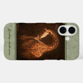 Coques Case-Mate iPhone Baby Giraffe et maman verte (Verso (horizontal))