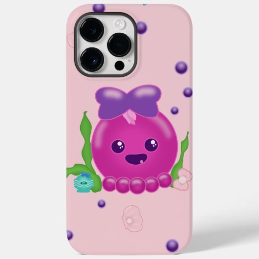 Coques Case-Mate iPhone Baby Girl Kawaii Octopus (Verso)
