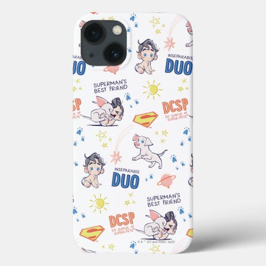 Coques Case-Mate iPhone Baby Krypto & Superman Motif (Verso)