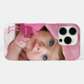 Coques Case-Mate iPhone Baby Photo Statistiques Bébé Bouche rose (Verso (horizontal))