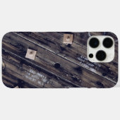 Coques Case-Mate iPhone Bac en bois industriel (Verso (horizontal))