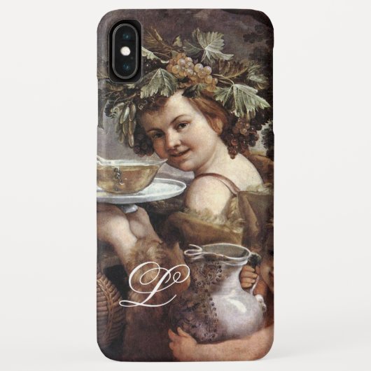 COQUES Case-Mate iPhone BACCHUS AVEC GRAPES ET MONOGRAMME DE VIN (Dos)