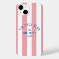 Bachelorette Bach Club Crest Pink Stripe