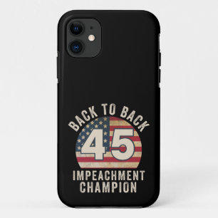 Case-Mate iPhone Case Back to Back Impeachment Champ American Flag Vinta