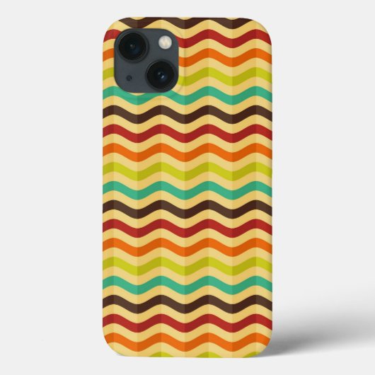 Coques Case-Mate iPhone Background with stripes in retro 4 (Verso)