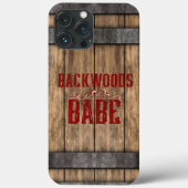 Coques Case-Mate iPhone Backwoods Babe Whiskey Keg (Verso)