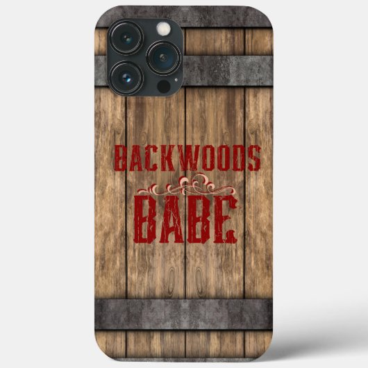 Coques Case-Mate iPhone Backwoods Babe Whiskey Keg (Verso)