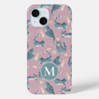 Bad Grey Tabby Chats Frappe Stuff Over & Monogramm