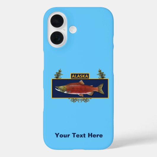 Coques Case-Mate iPhone Badge du pêcheur de combat de l'Alaska (Verso)