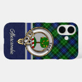 Coques Case-Mate iPhone Badge et tartan personnalisés du clan Abercrombie (Verso (horizontal))