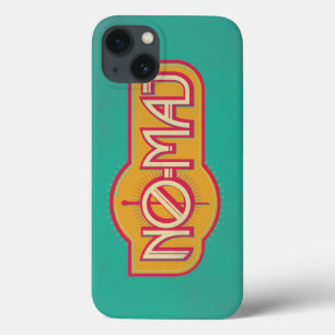 iPhone 13 Coque Badge rouge et jaune NO-MAJ™