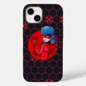 Coques Case-Mate iPhone Badge rouge Ladybug (Verso)