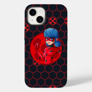 Coque Pour iPhone 14 Badge rouge Ladybug
