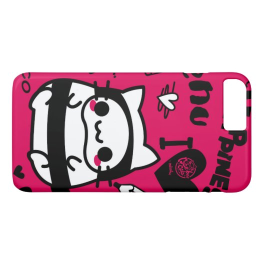 Coques Case-Mate iPhone bae bae cats fuchsia (Dos (Horizontal))