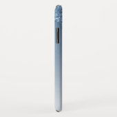 Coques Case-Mate iPhone Bague bleue | Monogramme Parties scintillant étinc (Dos/Droite)