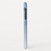 Coques Case-Mate iPhone Bague bleue | Monogramme Parties scintillant étinc (Dos/Gauche)