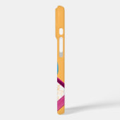 Coques Case-Mate iPhone Bague et carré de cosmos abstrait vibrant – Modern (Verso / Gauche)