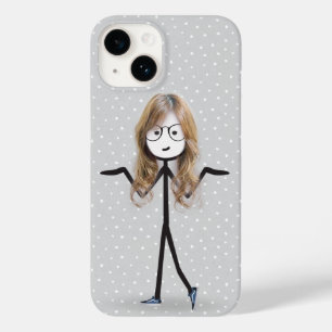 Coque Pour iPhone 14 Baguette Figurant Fille Avec Cheveux Blond