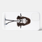Coques Case-Mate iPhone Baguette Figure Girl avec cheveux foncés (Verso (horizontal))