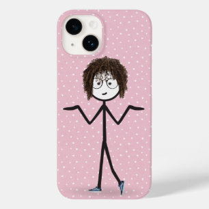 Coque Pour iPhone 14 Baguette Figure Girl avec Pois