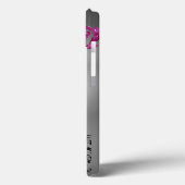 Coques Case-Mate iPhone BAIES, BAIES DAMASK MONOGRAM rose, blanc noir (Verso / Gauche)