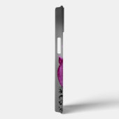 Coques Case-Mate iPhone BAIES, BAIES DAMASK MONOGRAM rose, blanc noir (Verso / Droite)