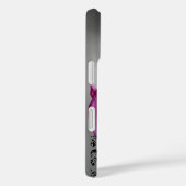 Coques Case-Mate iPhone BAIES, BAIES DAMASK MONOGRAM rose, blanc noir (Verso / Droite)